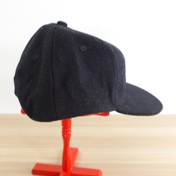 Eddie Bauer Cap Black Baseball Wool Hiking Graphic Snapback 5 Panel Hat Sunrise - Picture 7 of 10